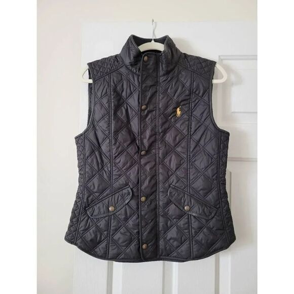 Polo ralph lauren black half jacket M - Picture 1 of 10
